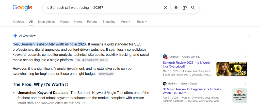 is Semrush still worth using in 2026?