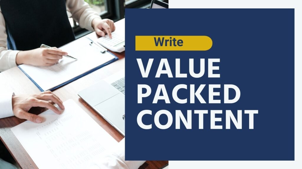 write value packed content