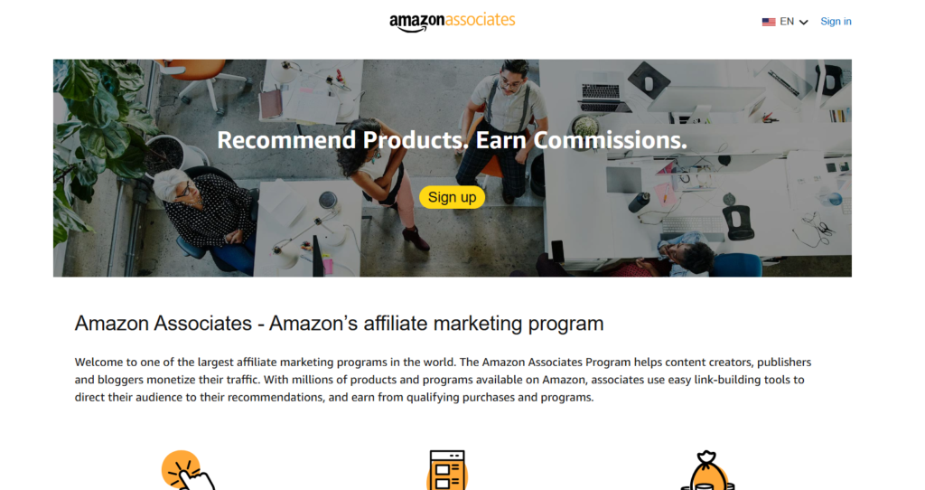 Amazon Associates affiliate program