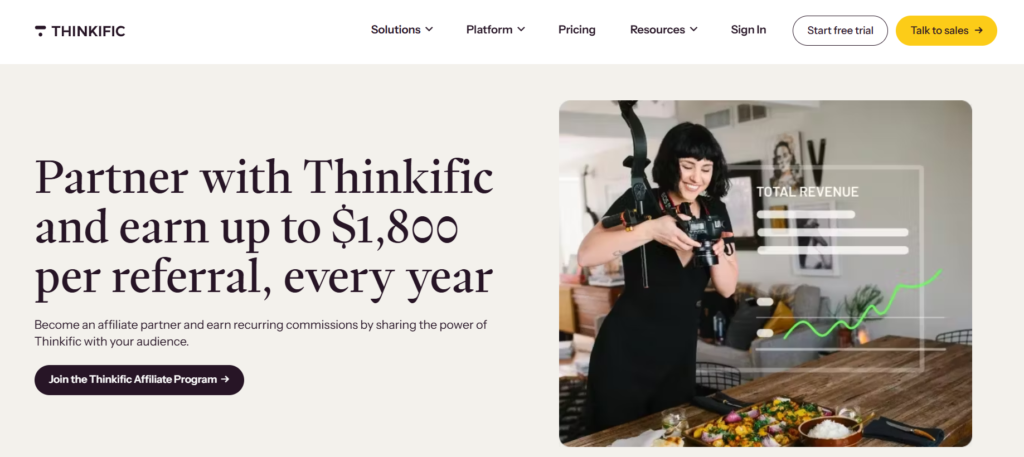 Thinkific Affiliate Program