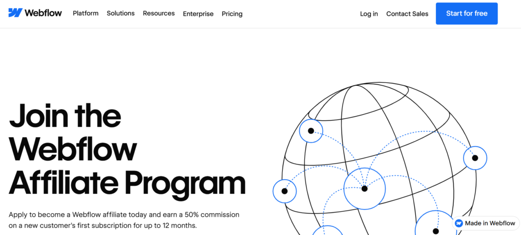 Webflow Affiliate Program