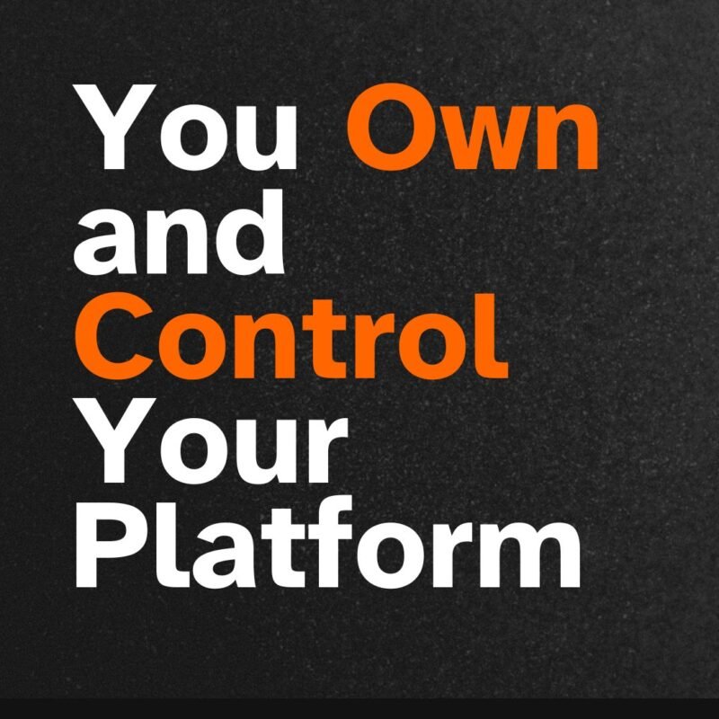 why start a blog-you Own and Control Your Platform