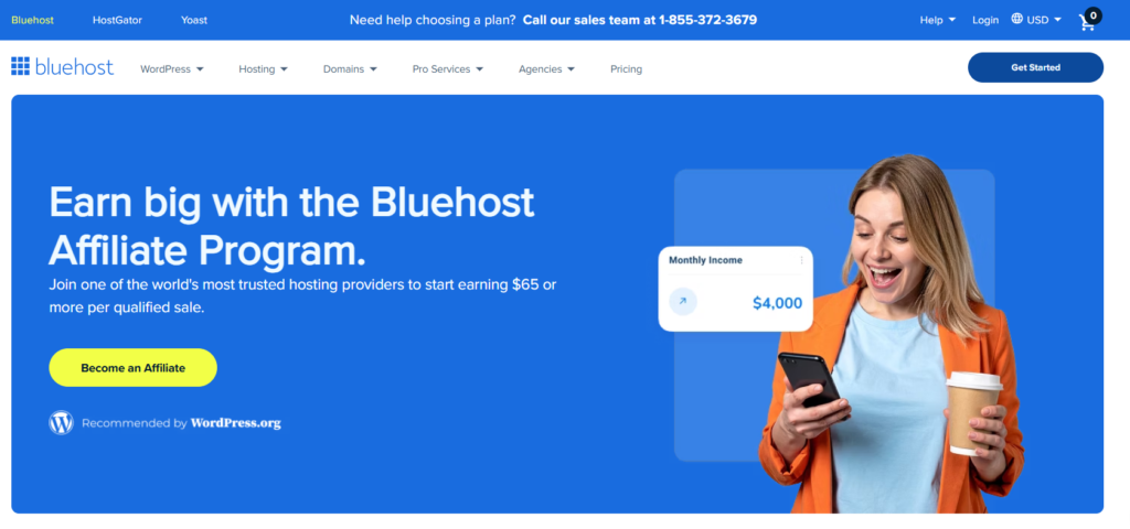 best affiliate program bluehost affiliate program
