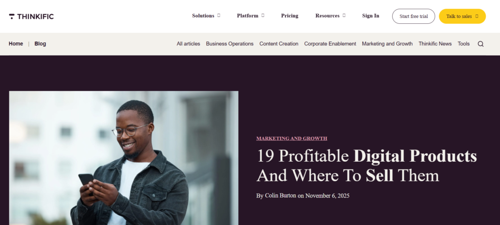 selling digital products and make money online