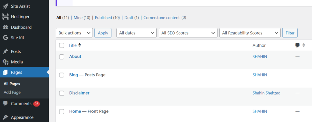 Create Important Website Pages