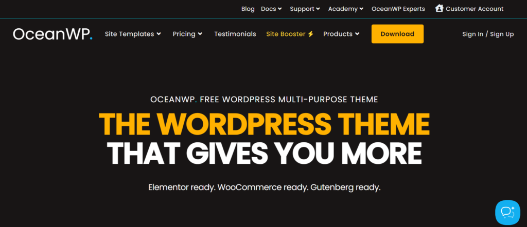 oceanwp wordpress theme