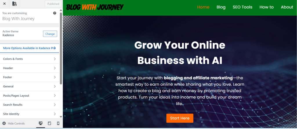 Customize Your Website Design