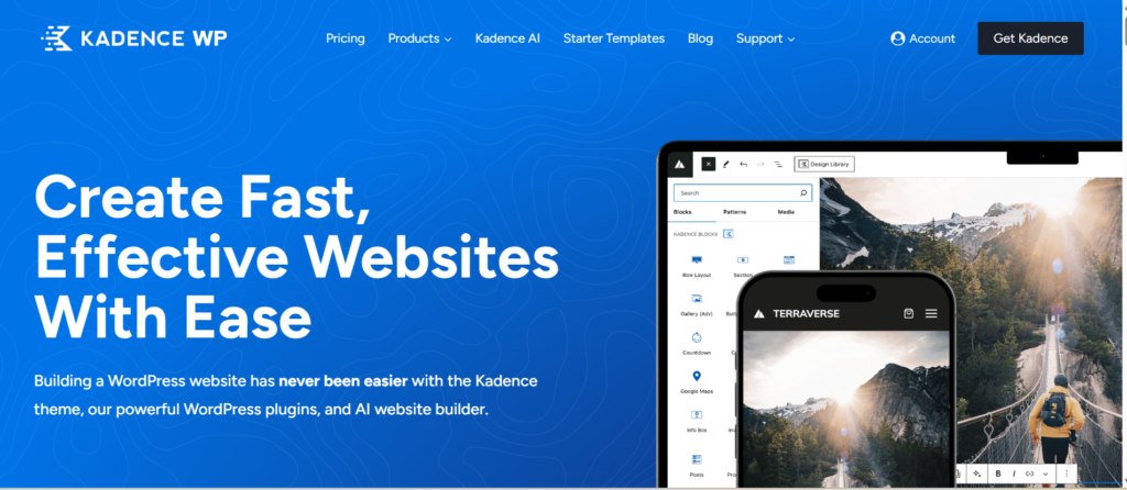wpkadence theme for affiliate marketing
