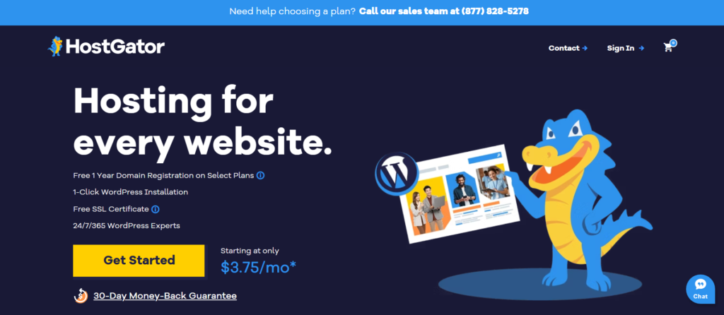 hostgator blog hosting