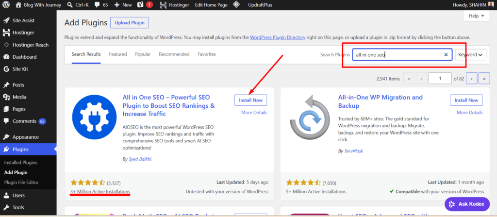 all in one seo wordpress plugin