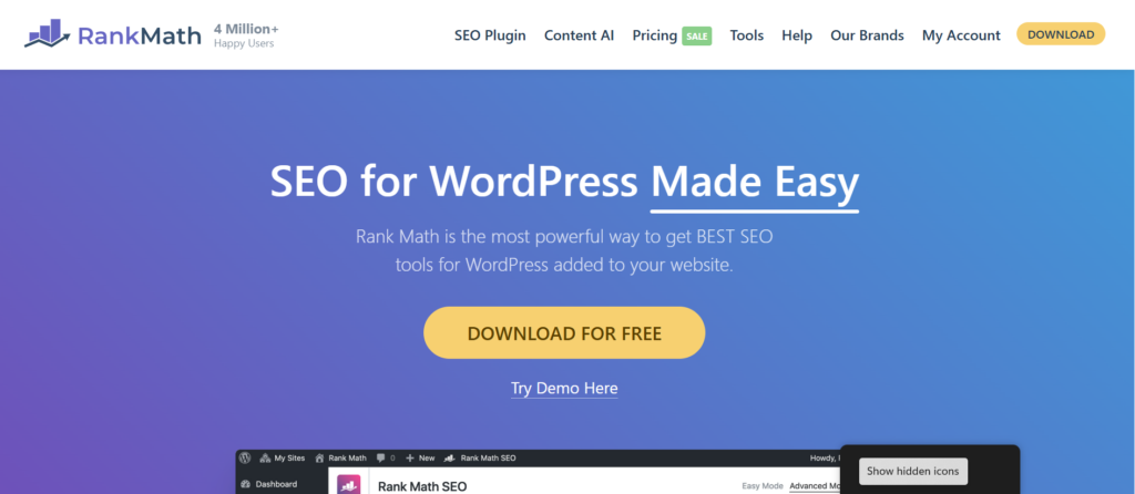 rankmath wordpress seo plugin