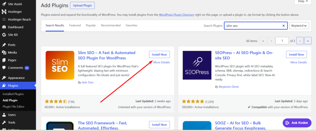 slim seo wordpress plugin