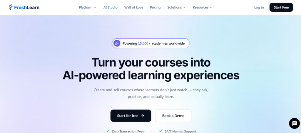 FreshLearn best online course platforms