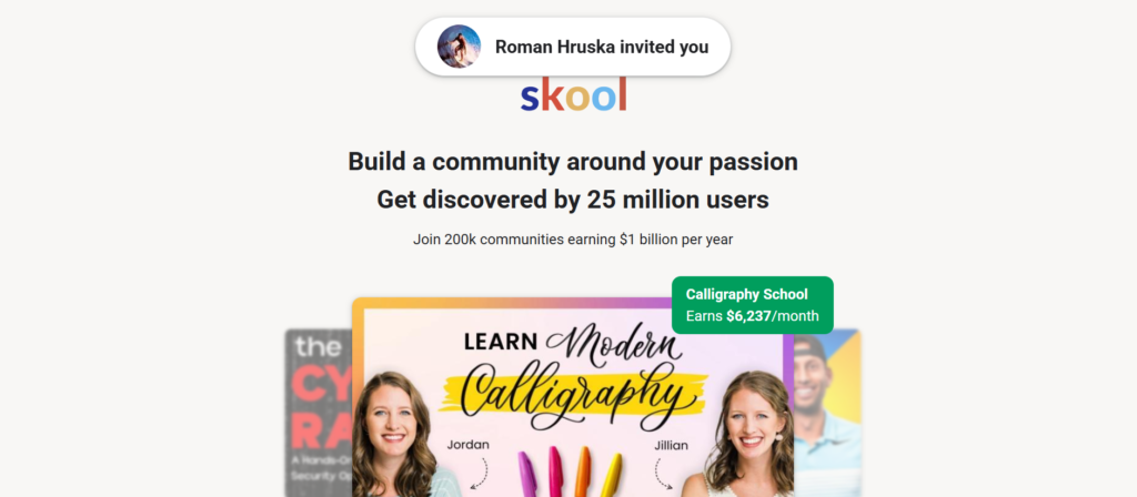 skool online course platform