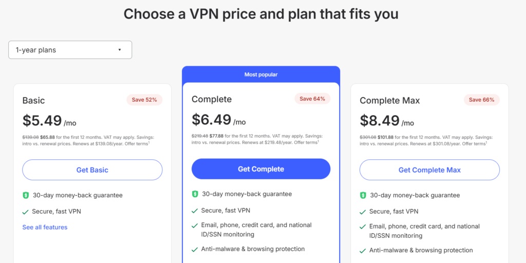 nordvpn pricing plan