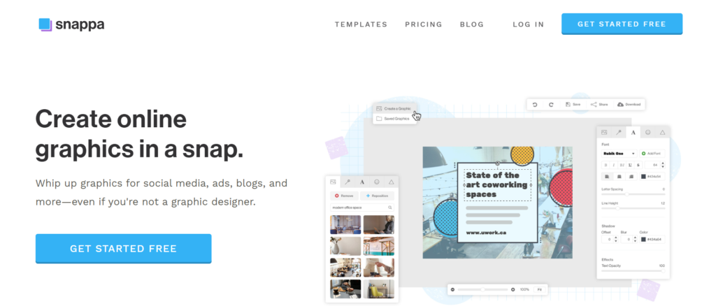 Snappa graphic design tools