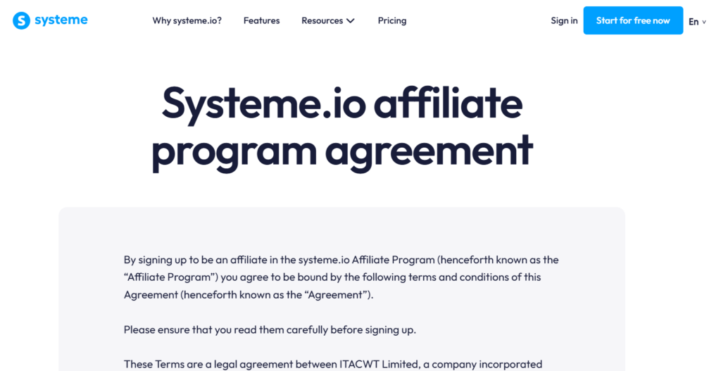 Systeme.io Affiliate Program