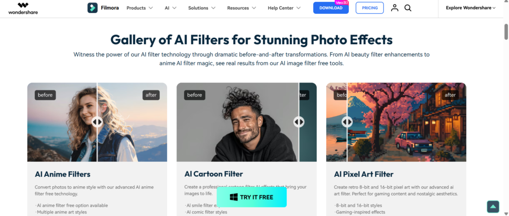 Filmora AI Features