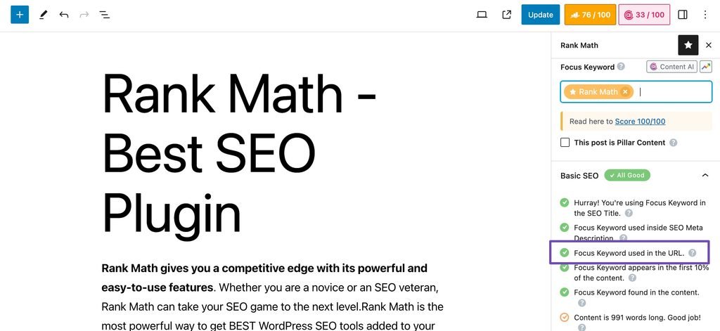 Rank Math keyword research
