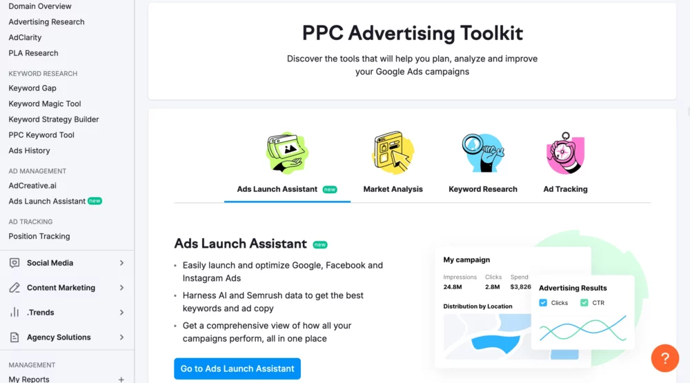 semrush PPC, Advertising, and Competitive Research Semrush vs Ubersuggest