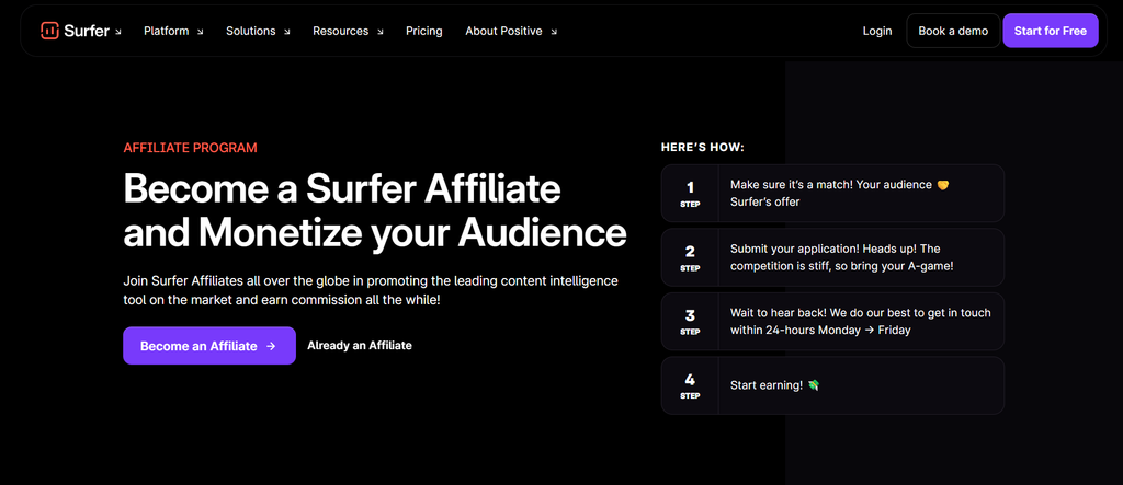 Surfer AI Affiliate Program