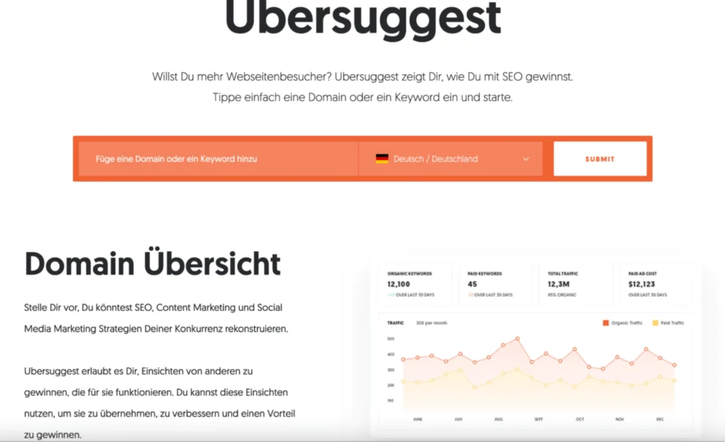 Ubersuggest Content Research (Semrush vs Ubersuggest)