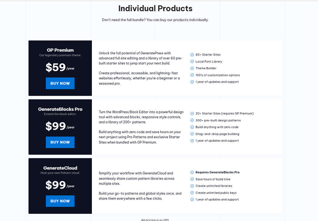 generatepress pricing plan and value  (kadence vs generatepress)