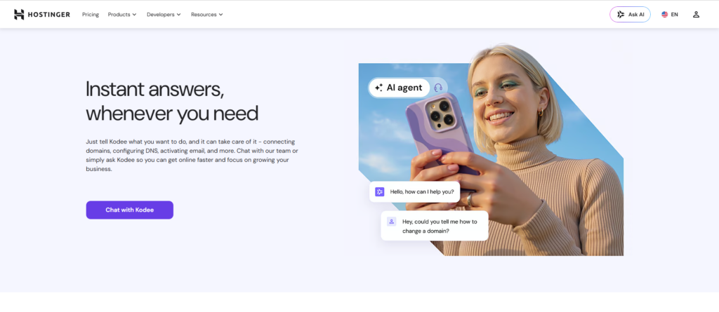 hostinger customer support