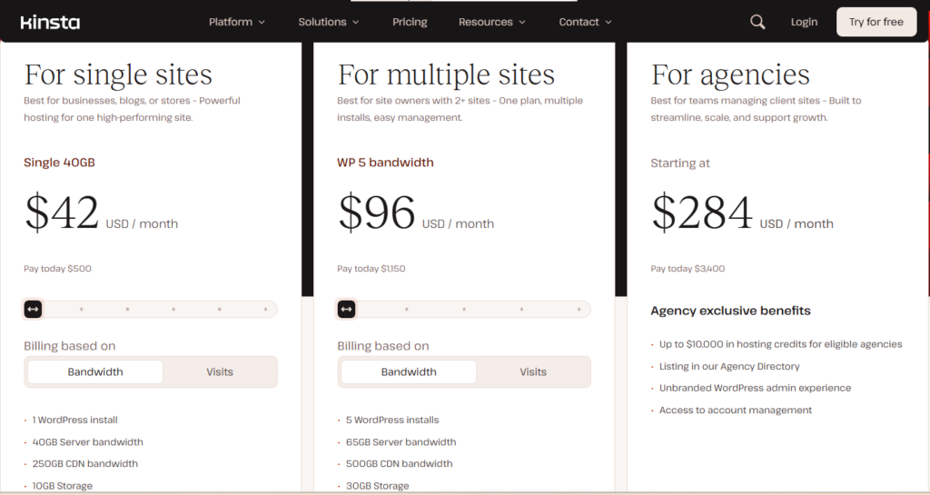 kinsta woocommerce hosting services