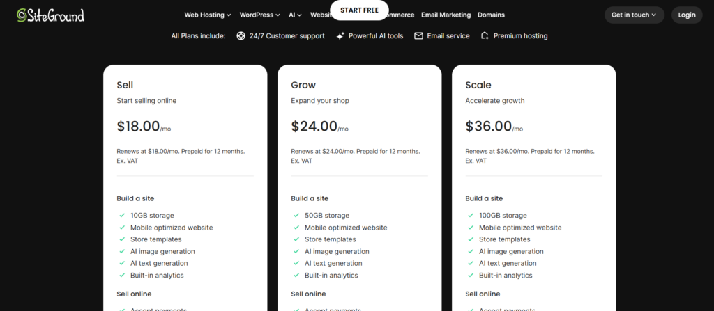 siteground woocommerce hosting