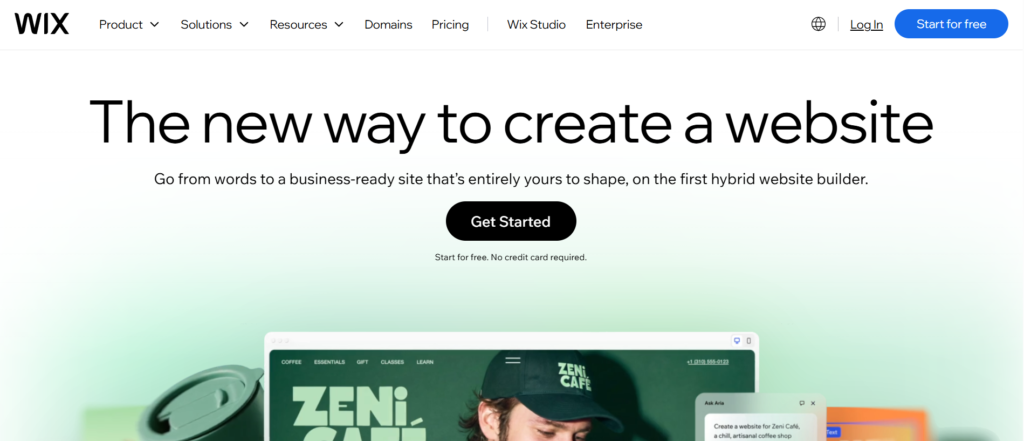 wix landing page builders