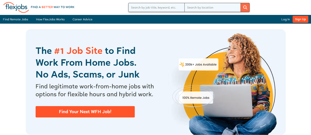 FlexJobs freelancing platform