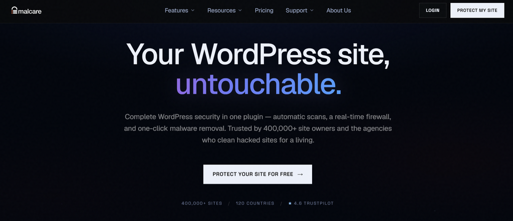 malcare wordpress security plugin
