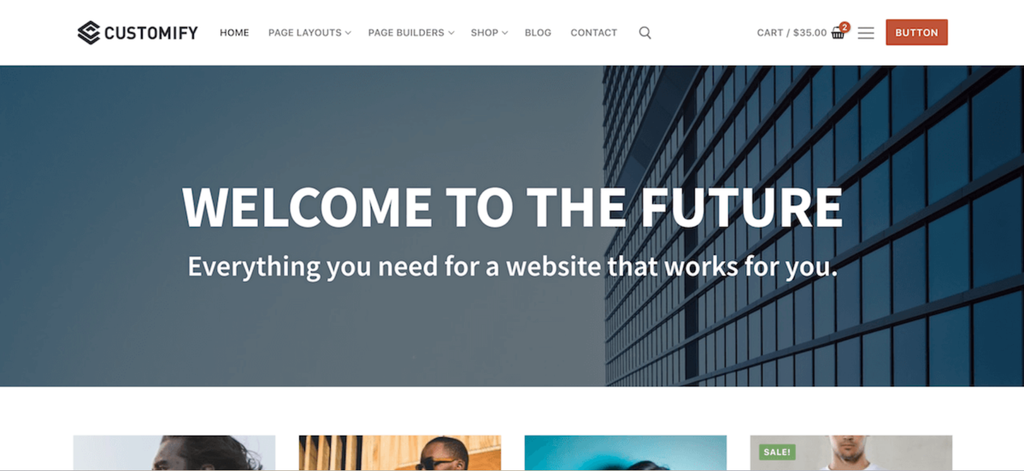 customify wordpress theme